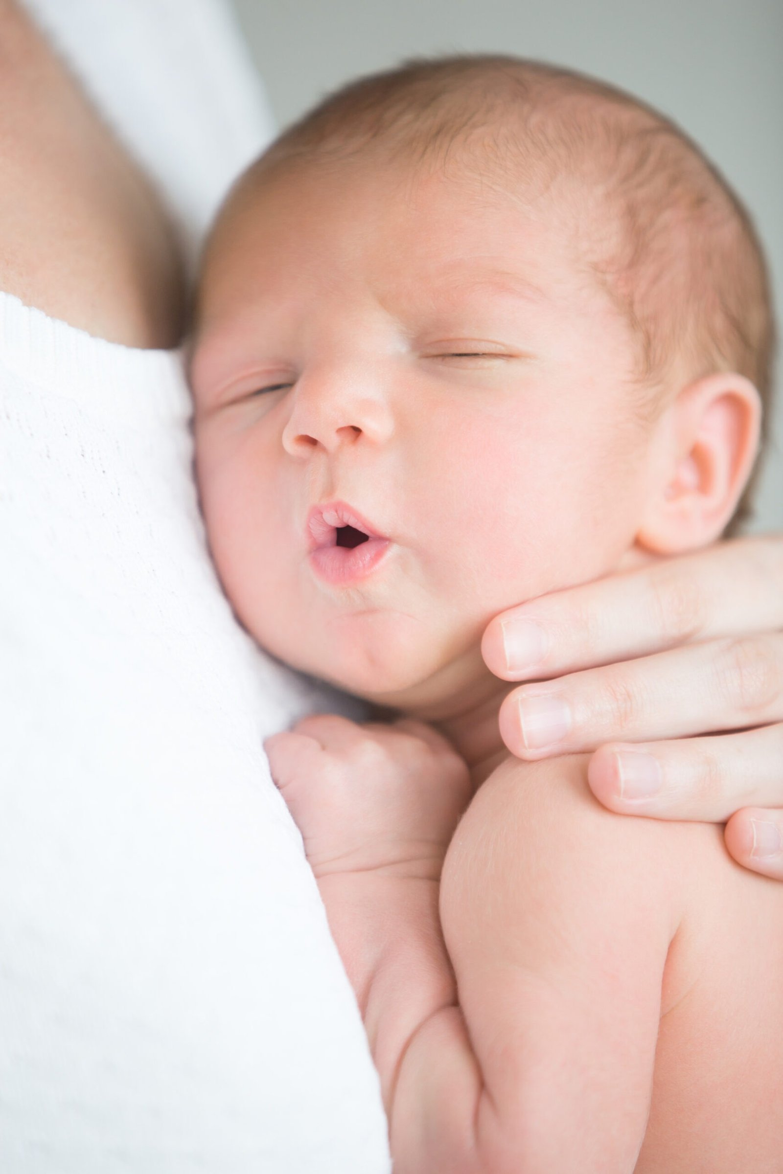 Healthy newborn resting